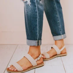 Woven Strap Sandals Ice