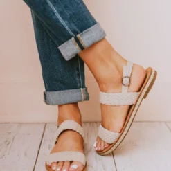 Woven Strap Sandals Ice