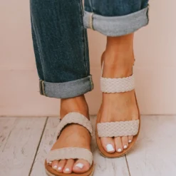 Woven Strap Sandals Ice