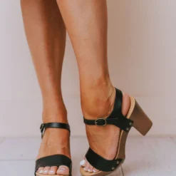 Fortune Dynamic Coralie Buckled Heels Black