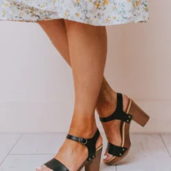 Fortune Dynamic Coralie Buckled Heels Black