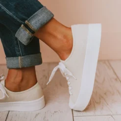 Fortune Dynamic Finlo Lace Up Sneakers Beige Shoes