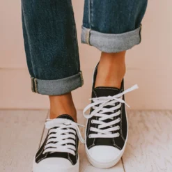 Fortune Dynamic Finlo Lace Up Sneakers Black Shoes