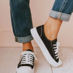 Fortune Dynamic Finlo Lace Up Sneakers Black Shoes