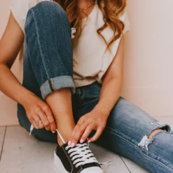 Fortune Dynamic Finlo Lace Up Sneakers Black Shoes