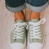 Booties Finlo Lace Up Sneakers Sage
