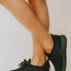 Lucy Avenue Luley Lace Up Sneakers Black Shoes