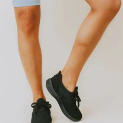 Lucy Avenue Luley Lace Up Sneakers Black Shoes