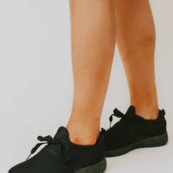 Lucy Avenue Luley Lace Up Sneakers Black Shoes