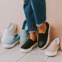 Perforated Sneakers Black Shoes