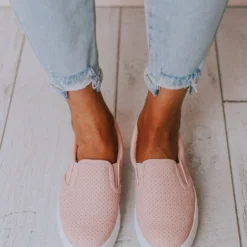 Perforated Sneakers Pink