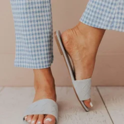 Shoes Weaved Band Sandal Ash Grey