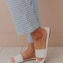 Shoes Weaved Band Sandal White