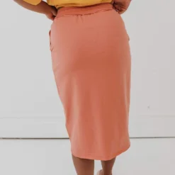 Vendor-unknown Beckie Pull-On Skirt Apricot Bottoms 10 Vendor-unknown Beckie Pull-On Skirt Apricot Bottoms