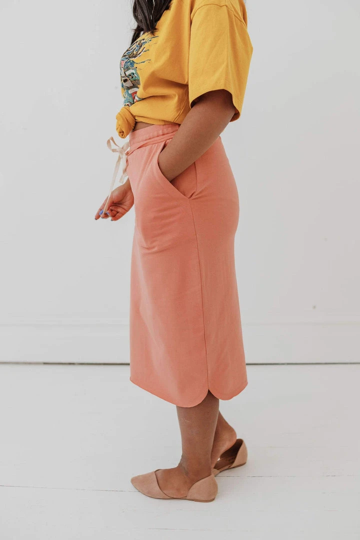 Vendor-unknown Beckie Pull-On Skirt Apricot Bottoms 5 Vendor-unknown Beckie Pull-On Skirt Apricot Bottoms