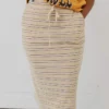Vendor-unknown Bottoms Mackenzie Striped Pull-On Skirt Natural