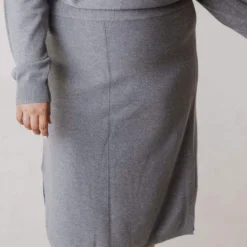 Vendor-unknown Plus Size Patty Sweater Skirt Grey 13 Vendor-unknown Plus Size Patty Sweater Skirt Grey