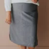 Vendor-unknown Plus Size Patty Sweater Skirt Grey
