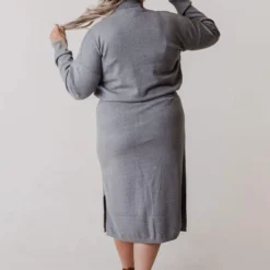 Vendor-unknown Plus Size Patty Sweater Skirt Grey 18 Vendor-unknown Plus Size Patty Sweater Skirt Grey