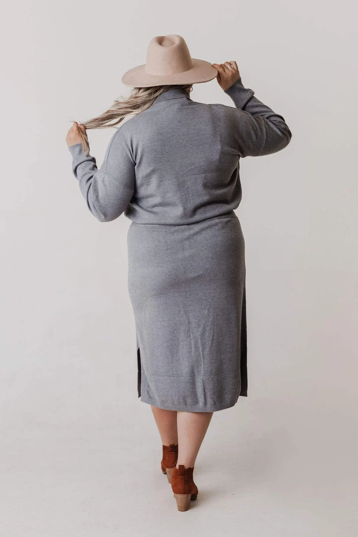Vendor-unknown Plus Size Patty Sweater Skirt Grey 10 Vendor-unknown Plus Size Patty Sweater Skirt Grey