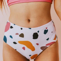 Lucy Avenue Breezy Reversible Mid Rise Bottom Flamingo And Utopia Swim