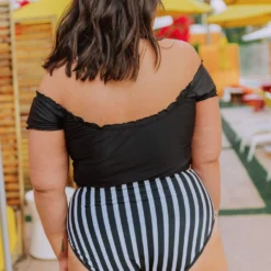 Lucy Avenue Destin Off The Shoulder Top Black Swim 29 Lucy Avenue Destin Off The Shoulder Top Black Swim