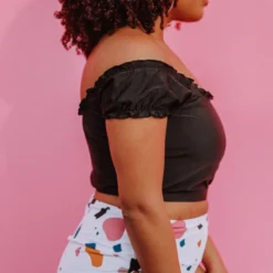 Lucy Avenue Destin Off The Shoulder Top Black Swim 25 Lucy Avenue Destin Off The Shoulder Top Black Swim