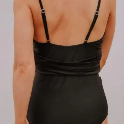 Lucy Avenue Swim Puerto Rico Cutout One Piece Black