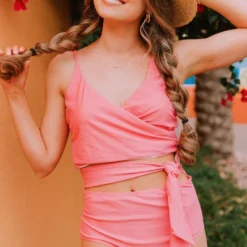 Lucy Avenue Swim Puerto Rico Cutout One Piece Flamingo