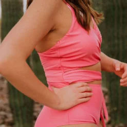 Lucy Avenue Swim Puerto Rico Cutout One Piece Flamingo