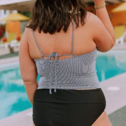 Lucy Avenue Swim Sandy Bottom Black