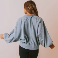 Vendor-unknown Elenoa 3/4 Snap Button Pullover Dusty Blue