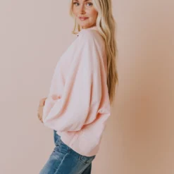 Vendor-unknown Elenoa 3/4 Snap Button Pullover Dusty Peach Tops