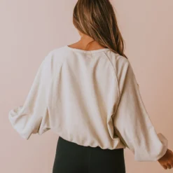 Vendor-unknown Tops Hattie Long Sleeve Pullover Natural