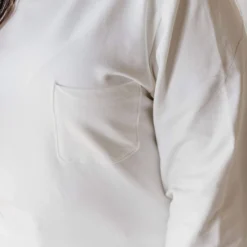 Vendor-unknown Plus Size EXCLUSIVE! Ally Pocket Pullover With Back Zipper Ivory