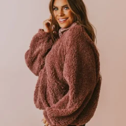 Vendor-unknown Scout Half Button Down Pullover Cocoa