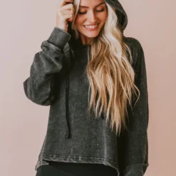 Vendor-unknown Tulsi Jacquard Hoodie Black