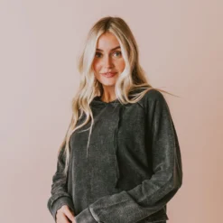 Vendor-unknown Tulsi Jacquard Hoodie Black