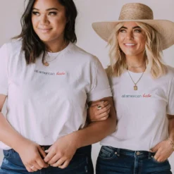 Tops All American Babe Embroidered Tee