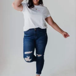 Tops All American Babe Embroidered Tee