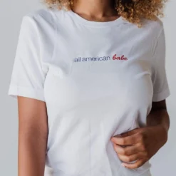 Tops All American Babe Embroidered Tee