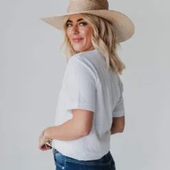 Tops All American Babe Embroidered Tee