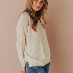 Vendor-unknown Blanche V Neck Sweater Natural