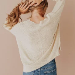 Vendor-unknown Blanche V Neck Sweater Natural