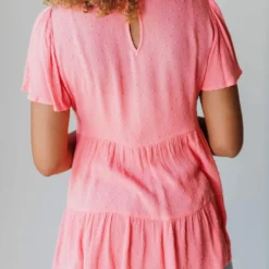 Tee Candice Swiss Dot Layered Peplum Tops