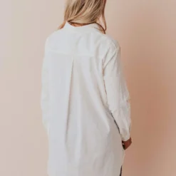 Vendor-unknown Tops Donnie Button Down Top Ivory