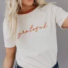 Vendor-unknown Grateful Embroidered Tee Tops