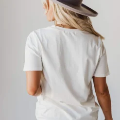 Vendor-unknown Tops EXCLUSIVE! Julia Embroidered Leaf Circle Tee