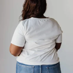 Vendor-unknown Tops EXCLUSIVE! Julia Embroidered Leaf Circle Tee