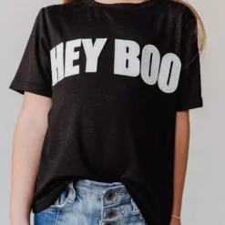 Vendor-unknown EXCLUSIVE! Kids Hey Boo Patch Tee